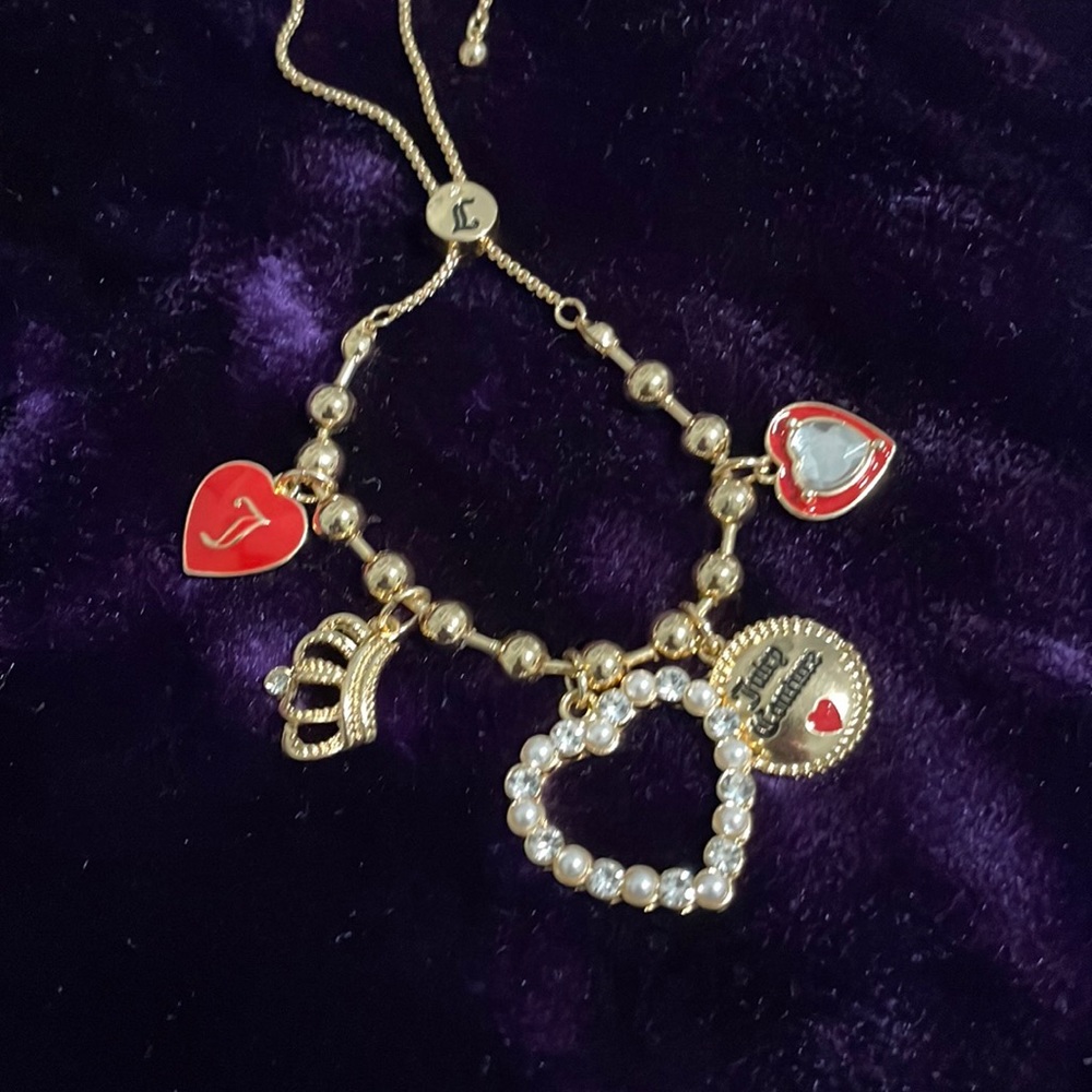Juicy couture bracelet and matching earrings